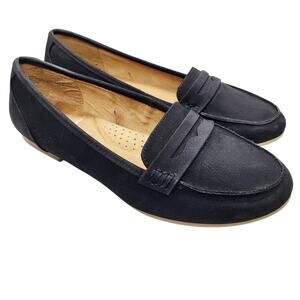 White Mt. by White Mountain Black Penny Loafers Casual Shoes Women's Size 8.5 M